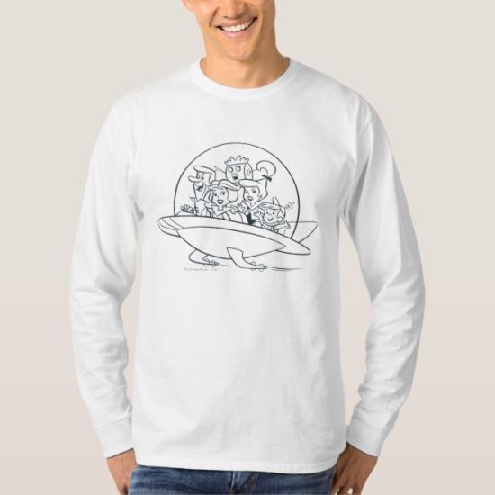 George Jetson Family In Astro Car 2 T-Shirt