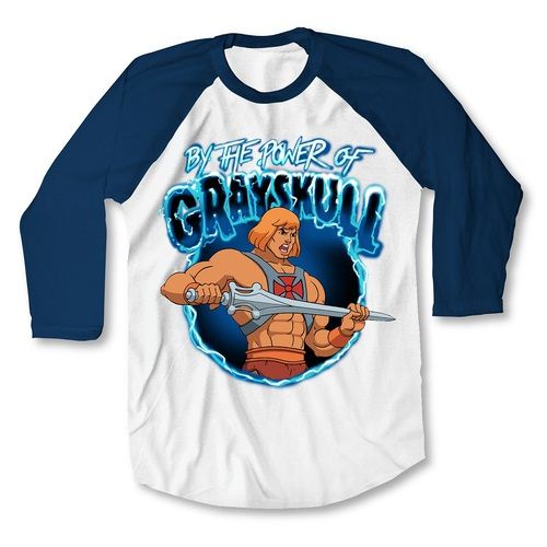 He-Man By the Power of Grayskull Adult Raglan T-Shirt