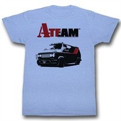 A-Team Shirt A Van Adult Light Blue Tee T-Shirt