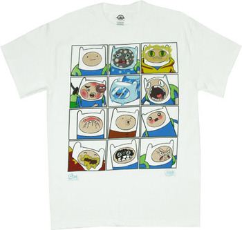 Faces Of Finn - Adventure Time T-shirt