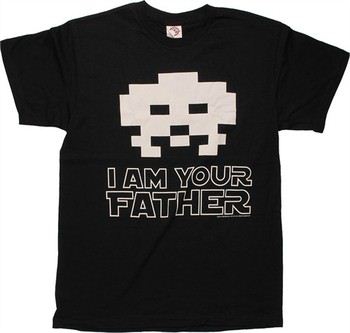 Atari Space Invaders Alien I Am Your Father T-Shirt