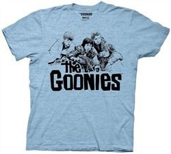 The Goonies Shirt Lighthouse Adult Heather Blue Tee T-Shirt