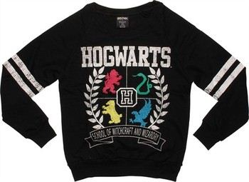 Harry Potter Hogwarts Crest Lightweight Junior Sweatshirt