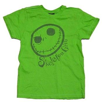 Nightmare Before Christmas Jack's Face Green Baby Tee