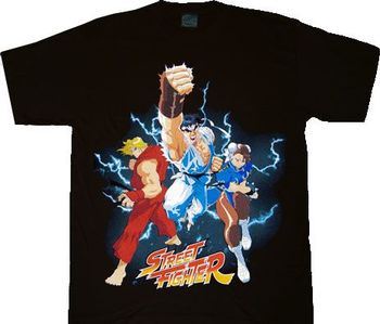 Street Fighter Trio Black T-shirt