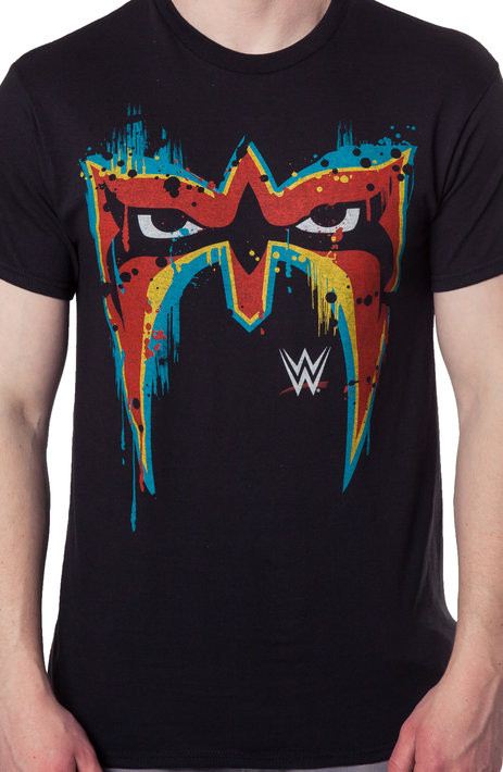 Black Ultimate Warrior Mask T-Shirt