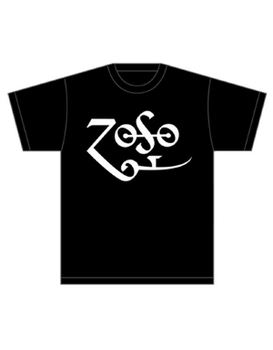 Led Zeppelin Jimmy Page White Zoso Logo Men's T-Shirt