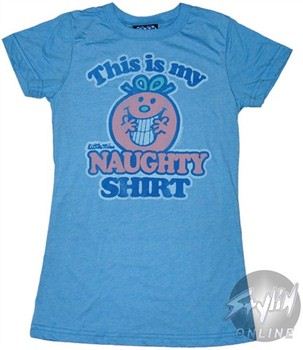 Little Miss This is My Naughty Shirt Baby Doll Tee by JUNK FOOD