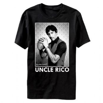 Napoleon Dynamite Uncle Rico Football Adult Black T-Shirt