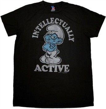 Smurfs Intellectually Active T-Shirt Sheer by JUNK FOOD