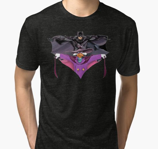 ‘Darkwing Duck Bat’ Tri-blend T-Shirt by Abiyoso T-Shirt