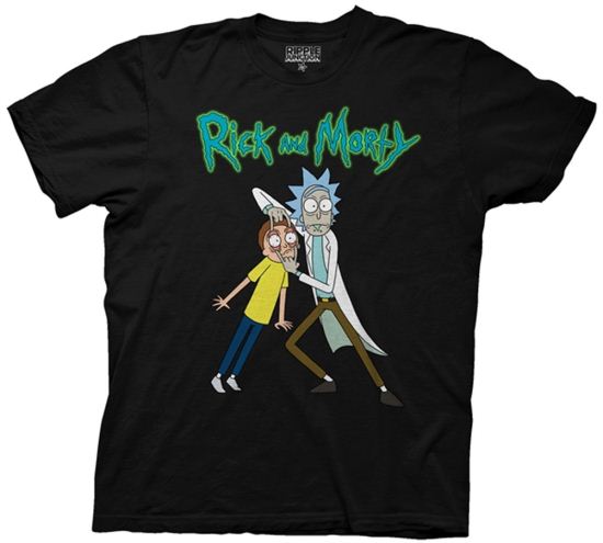 Rick and Morty Shirt Look! Adult Black Tee T-Shirt