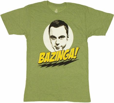 Big Bang Theory Bazinga T Shirt Sheer