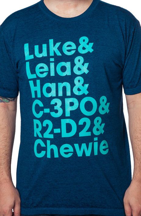 Blue Star Wars Heroes T-Shirt