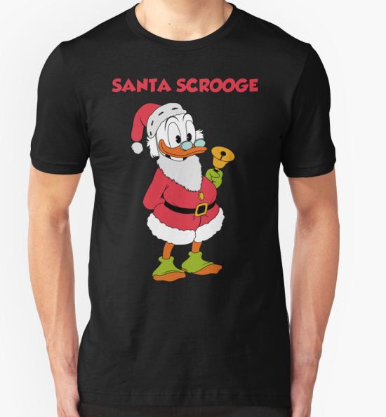 Santa Scrooge McDuck Disney's Ducktales T-Shirt by ducklover T-Shirt