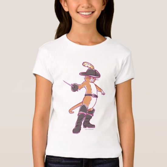 Puss In Boots Illustration T-Shirt
