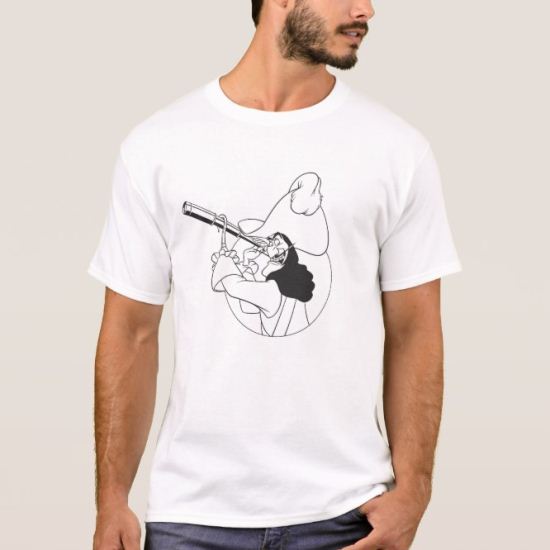 Peter Pan Captain Hook spyglass telescope Disney T-Shirt