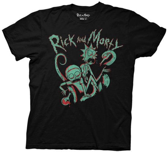 Rick And Morty Shirt Octopus Black T-Shirt