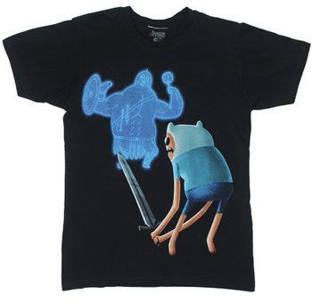 Finn Vs. Ghost Warrior - Adventure Time T-shirt