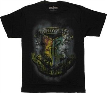 Harry Potter Smoky Hogwarts Crest T-Shirt Sheer