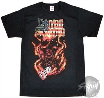 Lynyrd Skynyrd Flaming Dice T-Shirt