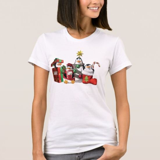 Festive Penguins T-Shirt
