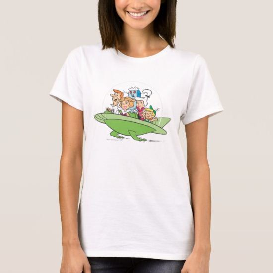George Jetson Family In Astro Car 1 T-Shirt