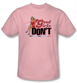 Beverly Hills 90210 Kids T-shirt Good Girls Don?t Youth Pink Tee Shirt