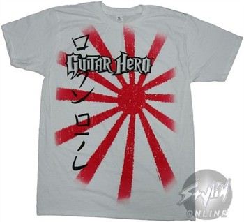 Guitar Hero Japanese Sun T-Shirt Sheer