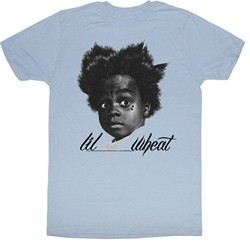 Buckwheat Shirt Little Rascals Lil Wheat Adult Light Blue Tee T-Shirt
