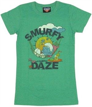 Smurfs Smurfy Daze Baby Doll Tee by JUNK FOOD
