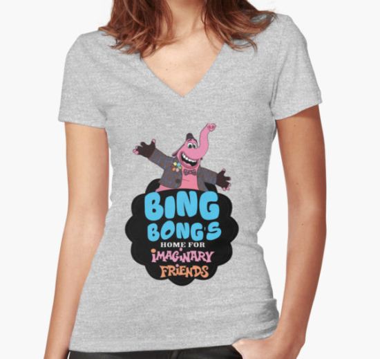 Home For Imaginary Friends Women's Fitted V-Neck T-Shirt by ImAHamilinMan T-Shirt