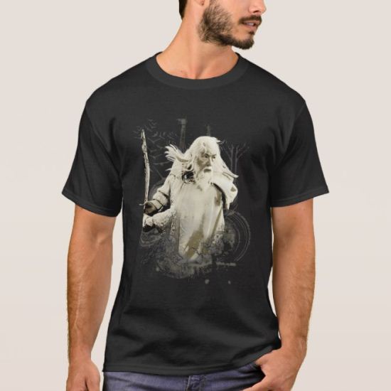 Gandalf with Sword Vector Collage T-Shirt