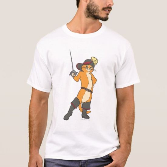 Puss Brandishes Sword T-Shirt