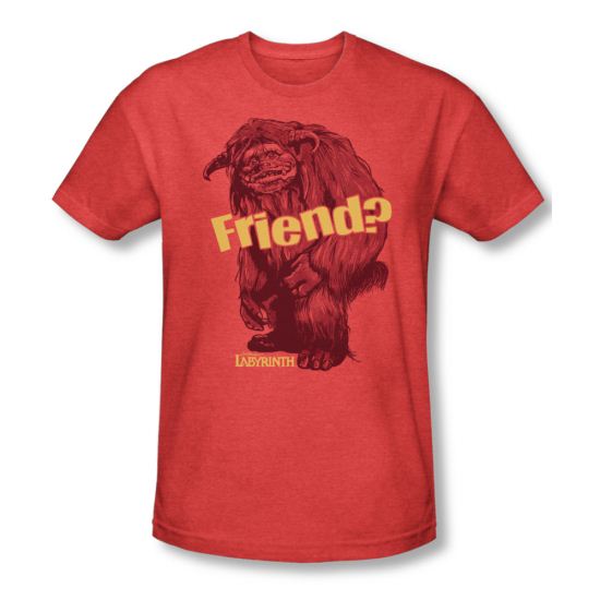 Labyrinth Shirt Ludo Friend Adult Heather Red Tee T-Shirt