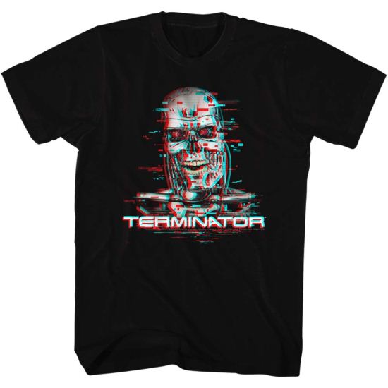 Terminator Shirt Glitch Black T-Shirt