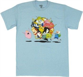 Adventure Time Group Ball Roll T-Shirt