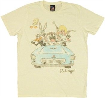 Looney Tunes Road Trip T-Shirt Sheer by JUNK FOOD