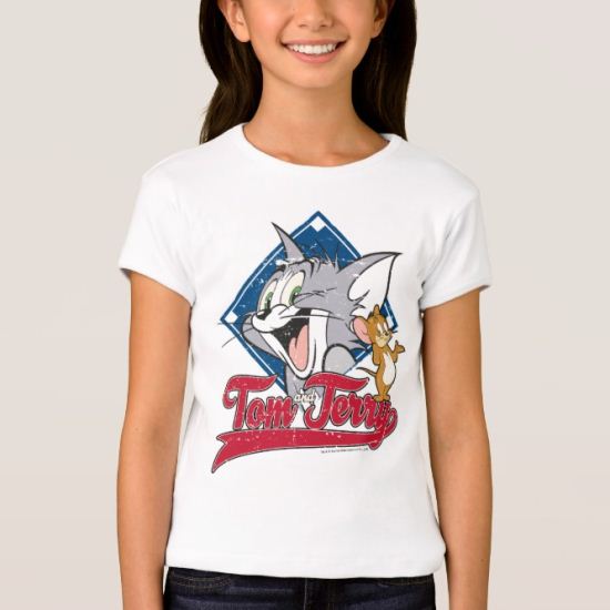Tom And Jerry | Tom And Jerry On Baseball Diamond T-Shirt