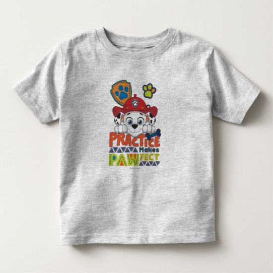 PAW Patrol | Marshall - Practice Makes Pawfect Toddler T-shirt
