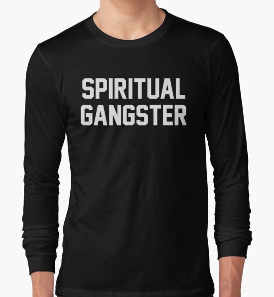 Spiritual Gangster - White Text T-Shirt by beingerin T-Shirt