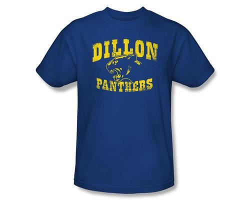 Friday Night Lights Dillon Panthers Distressed Royal Blue Adult T-shirt