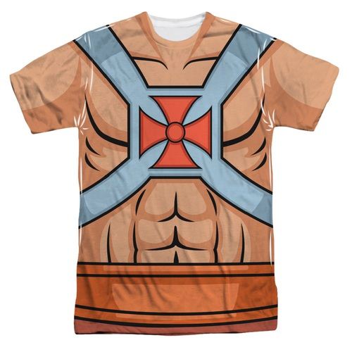 Masters of the Universe He Man Costume Adult SUBLIMATION T-shirt