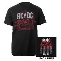 AC/DC Rock 'n' Roll Train T-Shirt with dates