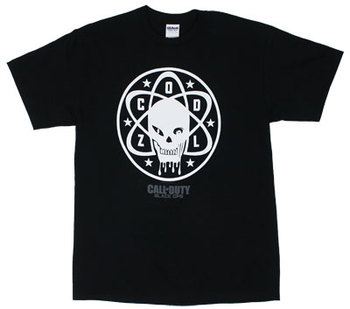 Circle Zombie Logo - Call Of Duty Black Ops T-shirt