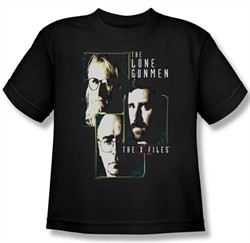 X-Files Shirt Kids Lone Gunmen Black Youth Tee T-Shirt