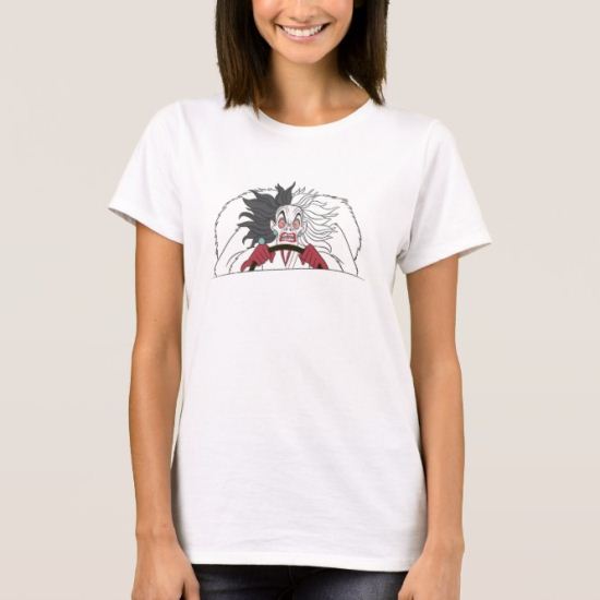 101 Dalmations' Cruella de Vil Angry Disney T-Shirt