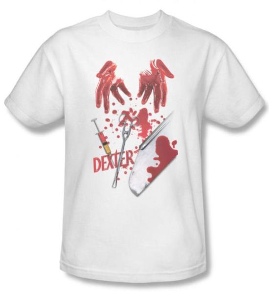 Dexter Shirt Tools Of The Trade Adult White T-Shirt Tee