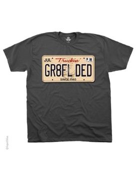 Grateful Dead GR8FL DED License Plate Men's T-shirt