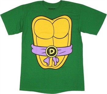 Teenage Mutant Ninja Turtles TMNT Donatello Costume Double Sided T-Shirt